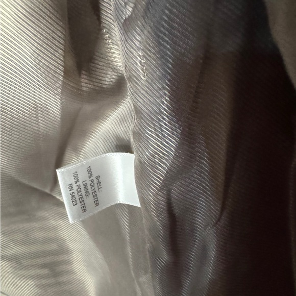 Banana Republic Navy Polka Dot Trench Coat Small Great Condition Preppy Classic - Picture 10 of 11